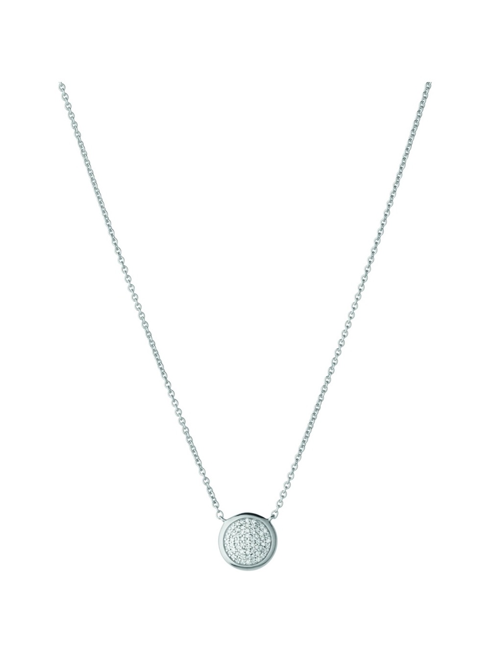 Links of London Diamond Essentials Pave Round Pendant Necklace